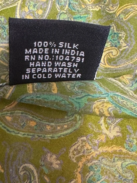 Boho Wrap Skirt in Warm Orange Ikat - Picture 9 of 12